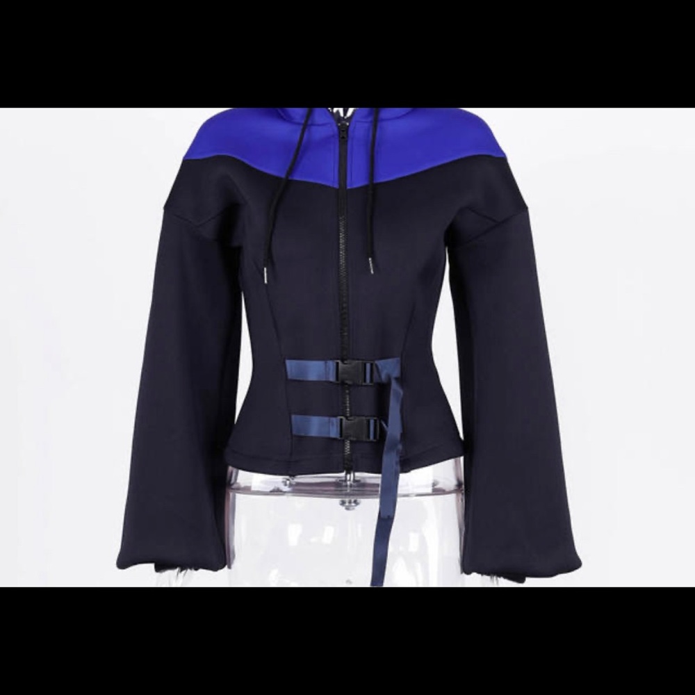 Unique black and blue jacket